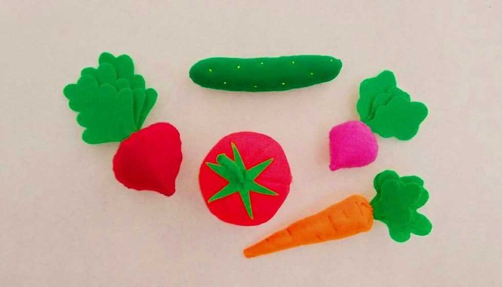 овощи из ветра Игрушки из фетра своими руками