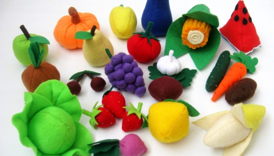 Овощи и фрукты из фетра мастер класс Овощи и фрукты из фетра выкройки