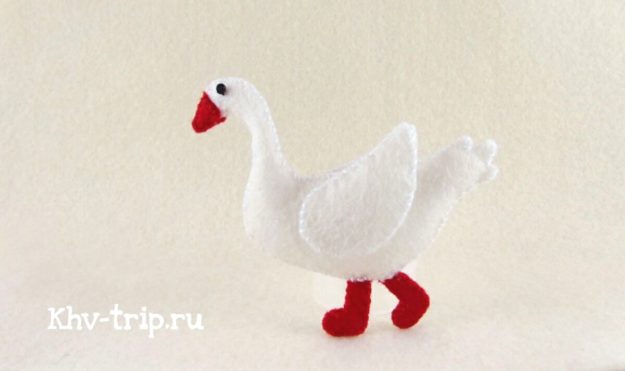 Гусь игрушка из фетра: выкройка