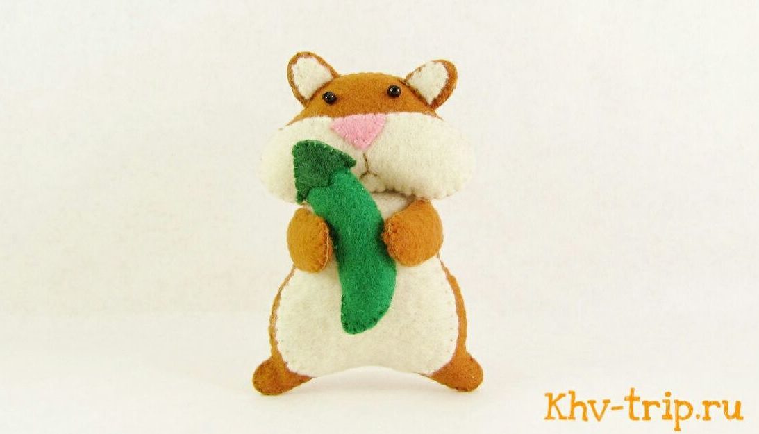 игрушка хомяк из фетра
