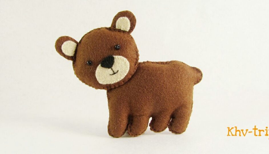 Мишка (медведь) из фетра выкройка Мишка (медведь) из фетра выкройка