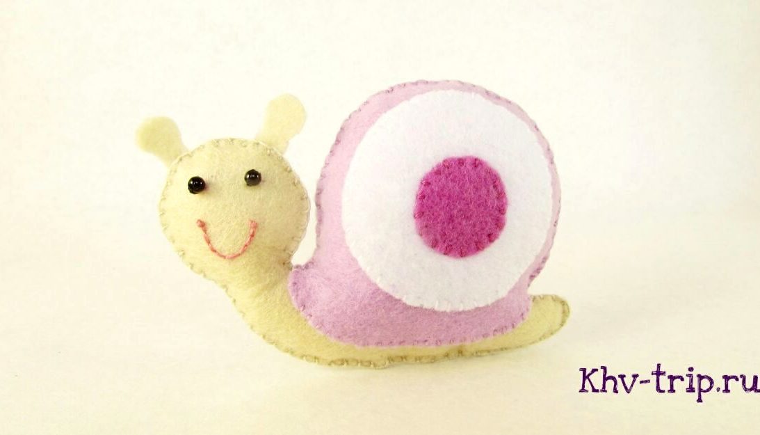 игрушка улитка из фетра с выкройкой