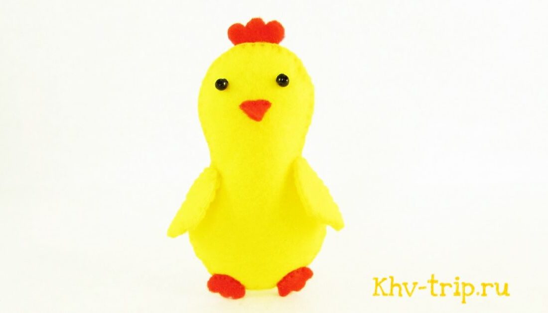 цыпленок из фетра выкройка