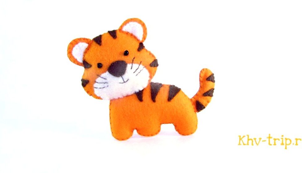 игрушка из фетра тигр выкройка