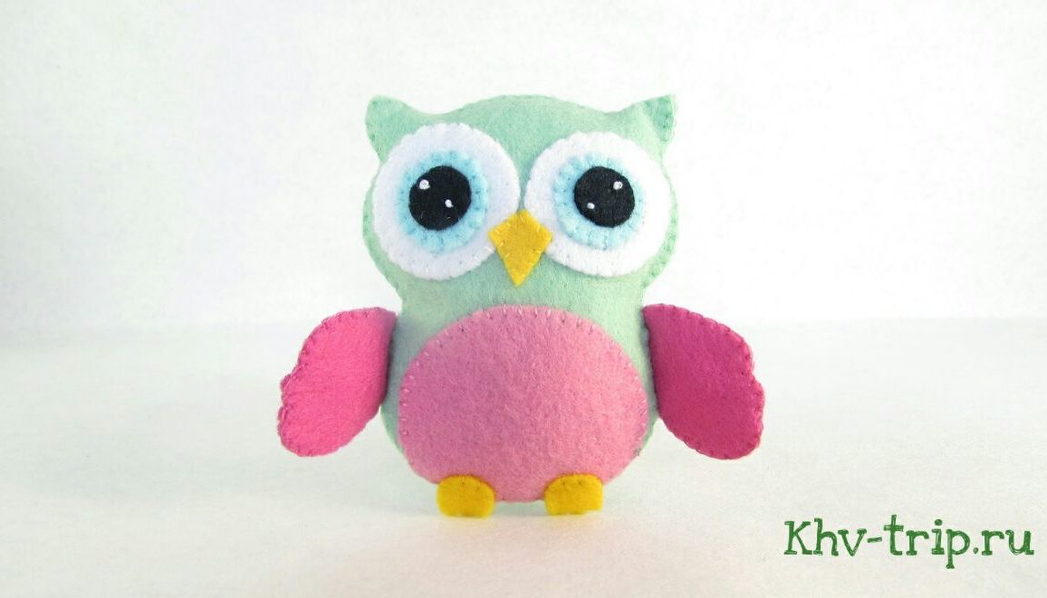 срова из фетра выкройка и мастер-класс