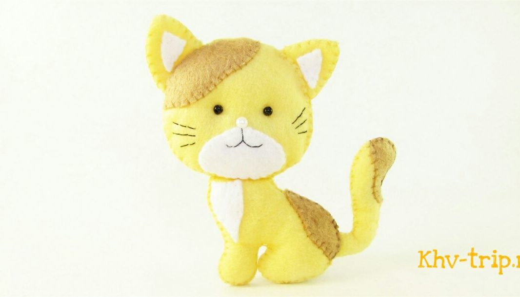 кот из фетра выкройка котик (кошечка) из фетра выкройка