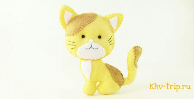 кот из фетра выкройка котик (кошечка) из фетра выкройка