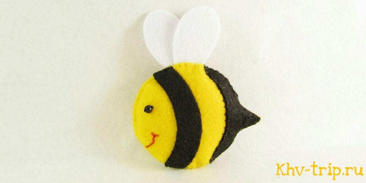 Игрушка Пчёлка - Как сделать мягкую игрушку Пчелу (Осу) из ниток пряжи своими руками